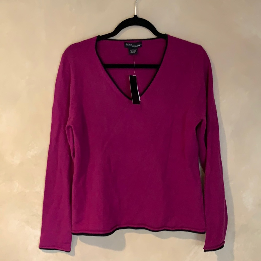 NWT Plum Cashmere Sweater